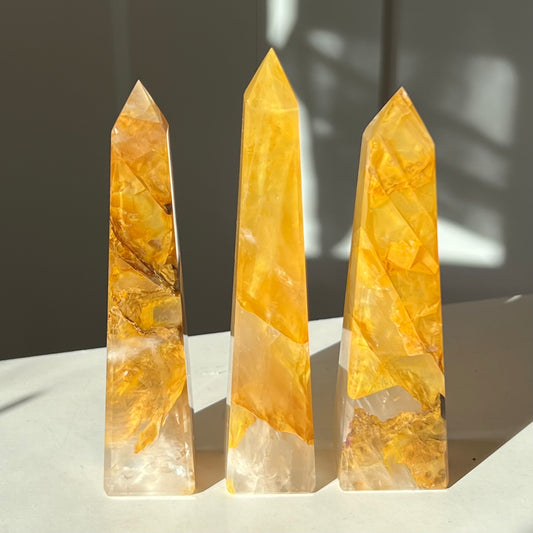 Golden Healer / Quartz hématoïde jaune au choix (1 à 3)