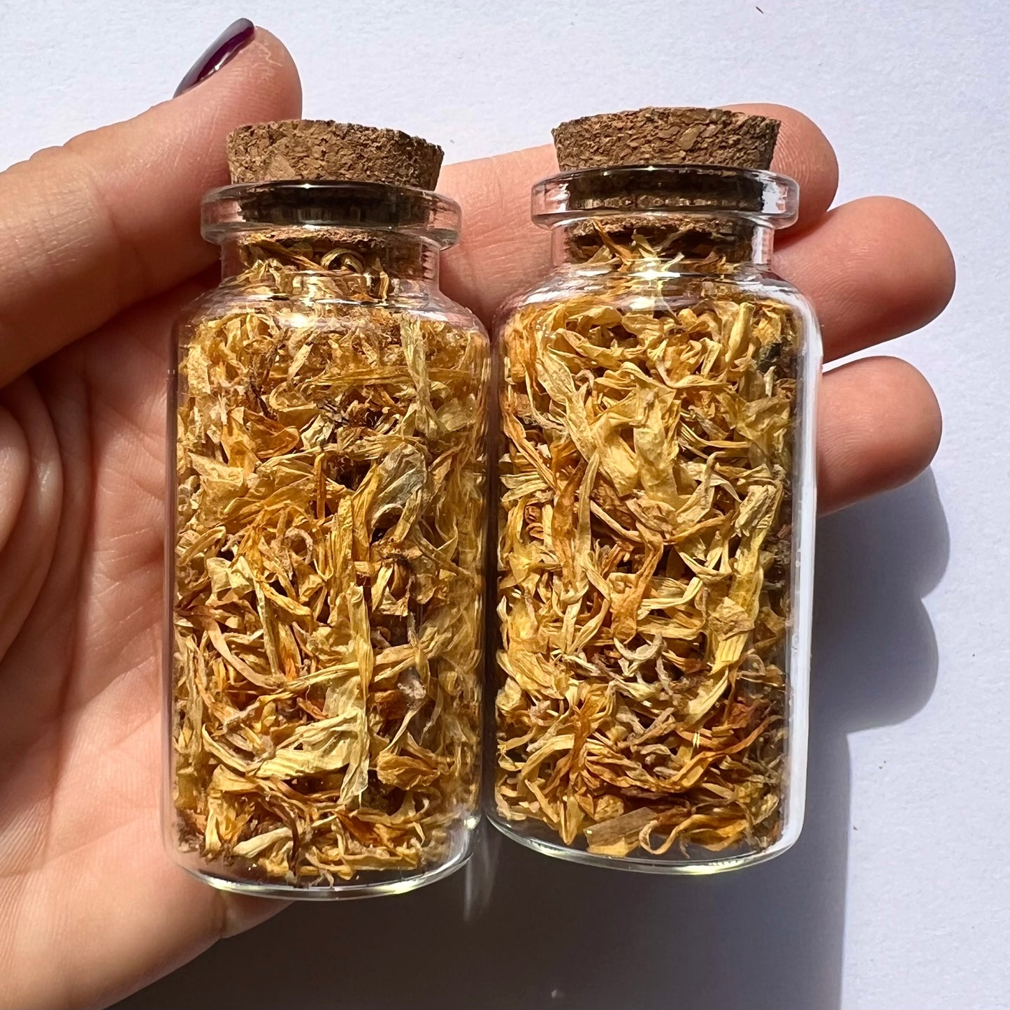 Fiole de Calendula / Herbal Witch Bottle