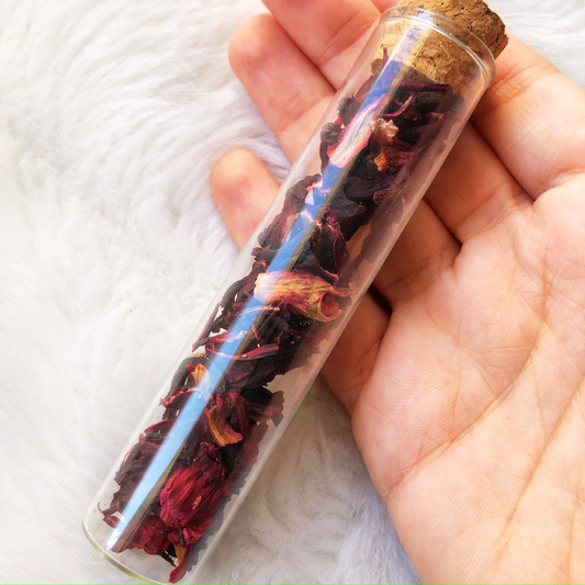 Tube de Hibiscus / Herbal Witch Bottle