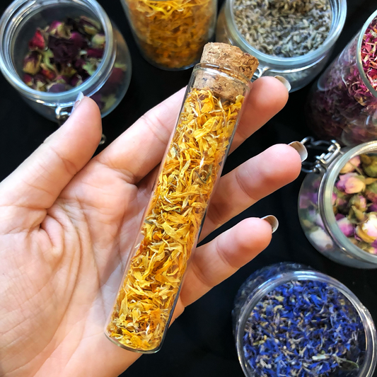 Tube de Calendula / Herbal Witch Bottle