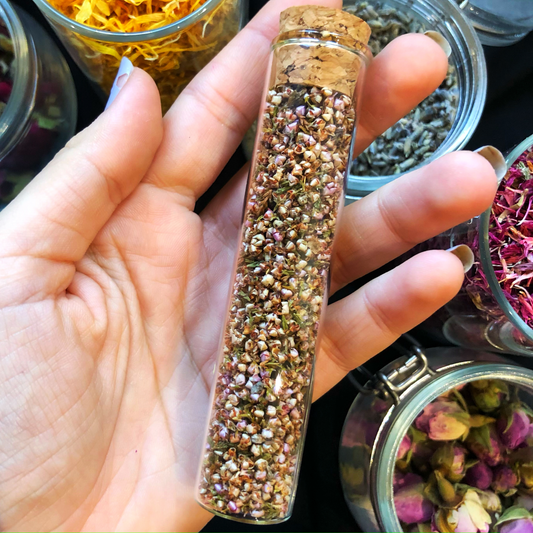 Tube de Bruyère / Herbal Witch Bottle